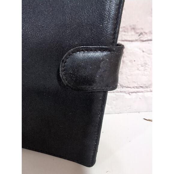 Carlo Amboldi Black Leather Wallet Bi Fold Snap Close 12 Slot - Picture 2 of 7